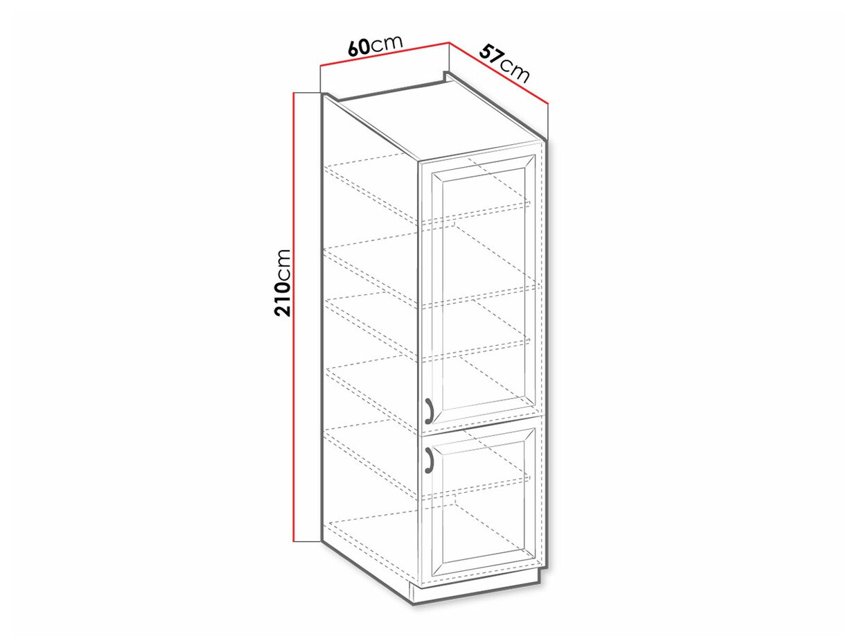Armario modular con puertas. Retro White 110