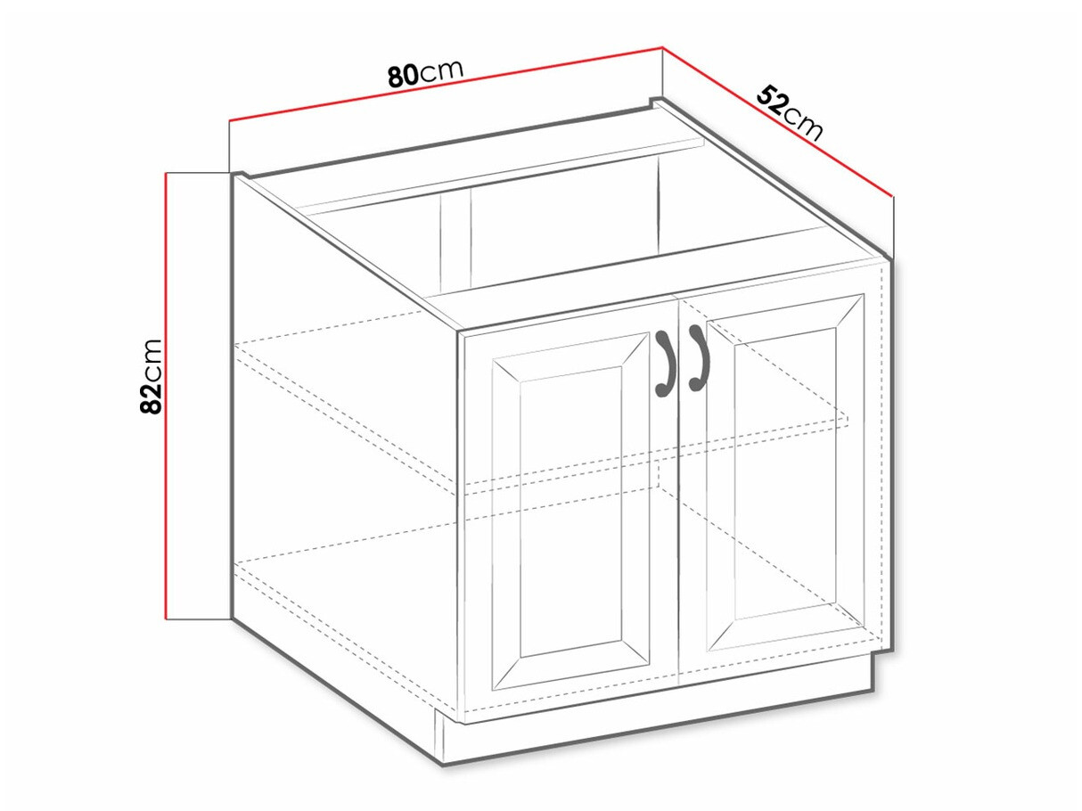 Armario modular con puertas. Retro White 119