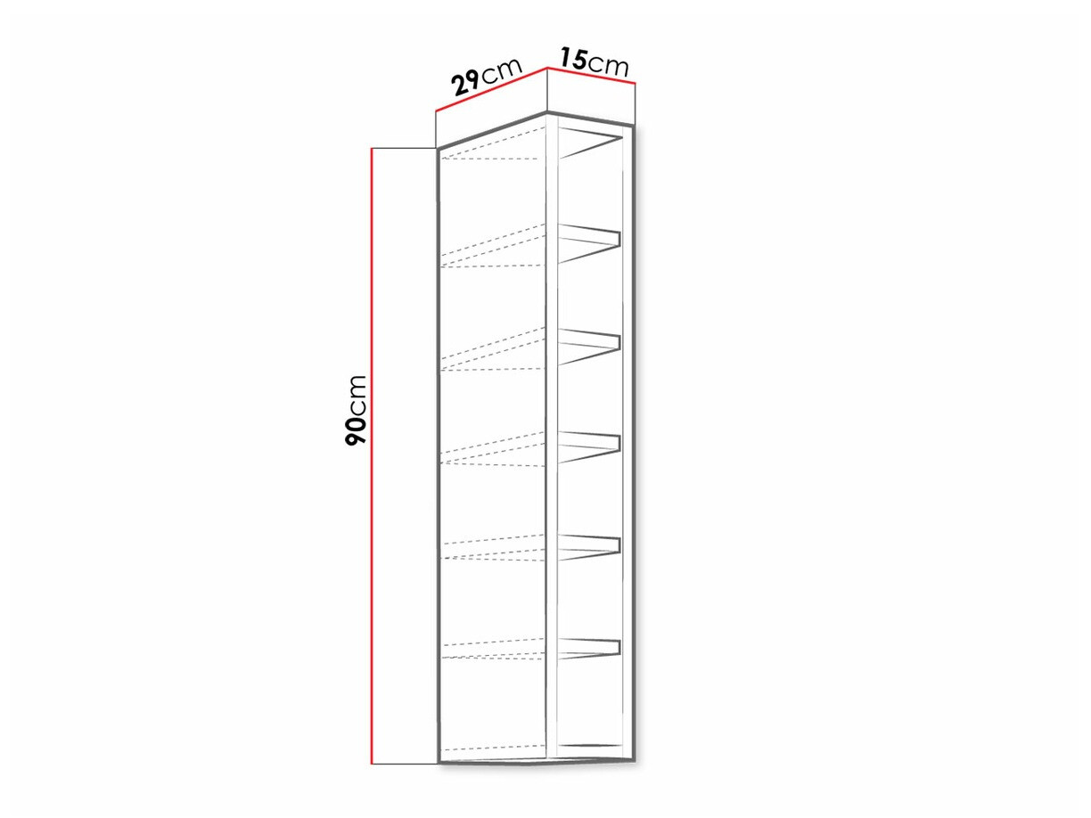 Estantería de pared Retro White 122