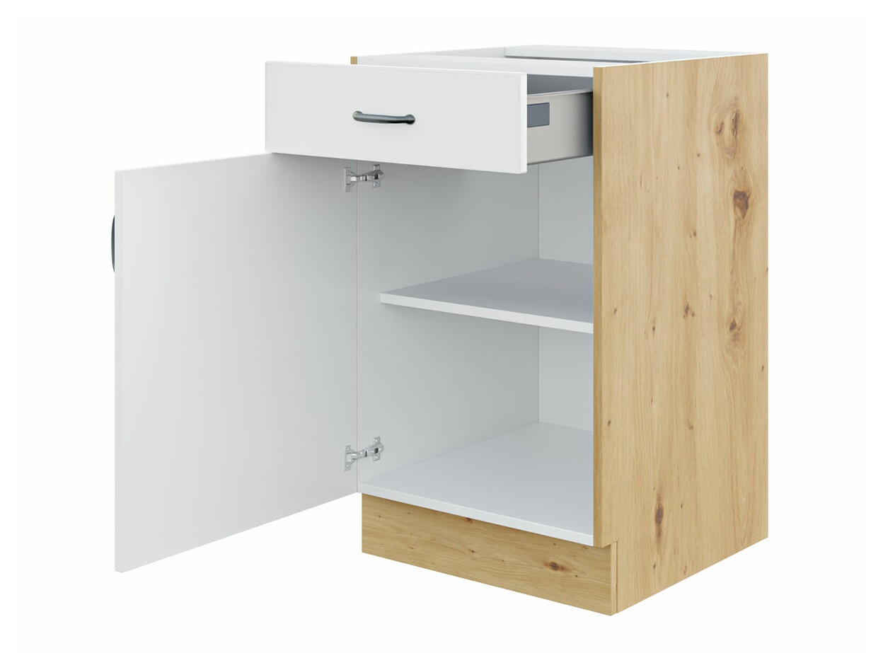 Mueble modular con cajón y puertas. Retro White 105