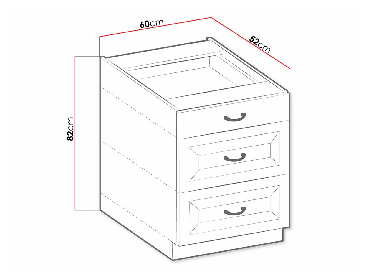 Mueble modular con cajones Retro White 108