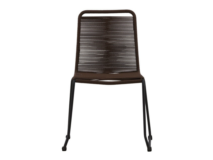 Silla para exterior Dallas 2820 (Marrón oscuro + Negro)