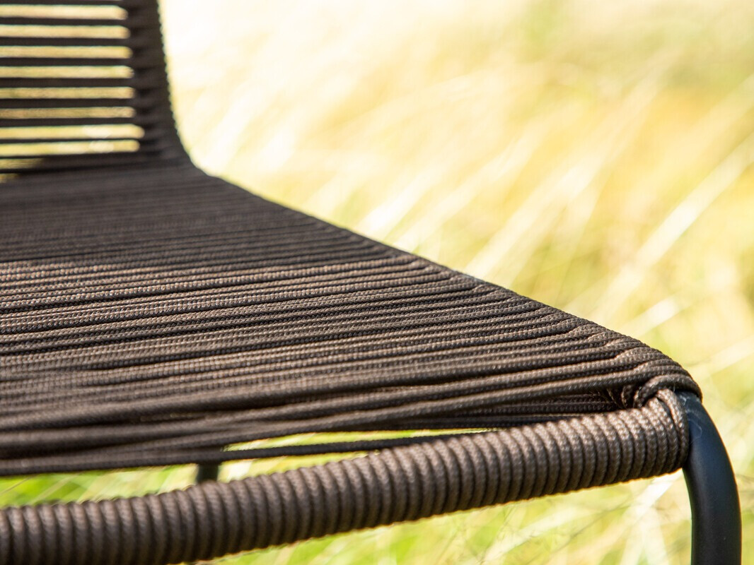 Silla para exterior Dallas 2820 (Marrón oscuro + Negro)