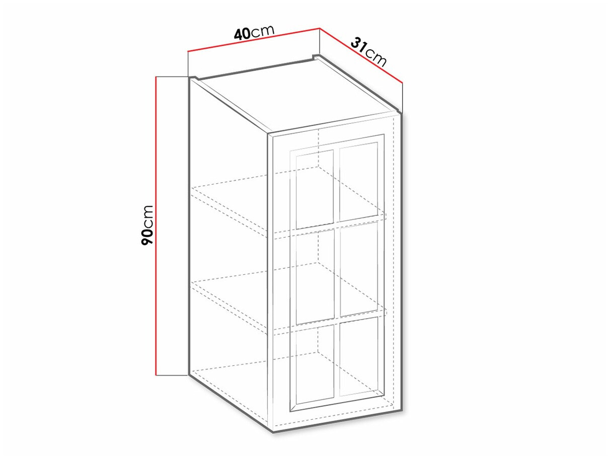 Armario de pared modular Retro Grey 129