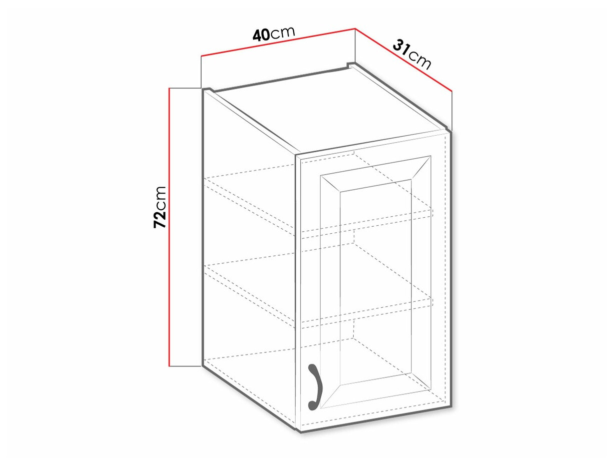 Armario de pared modular Retro White 126
