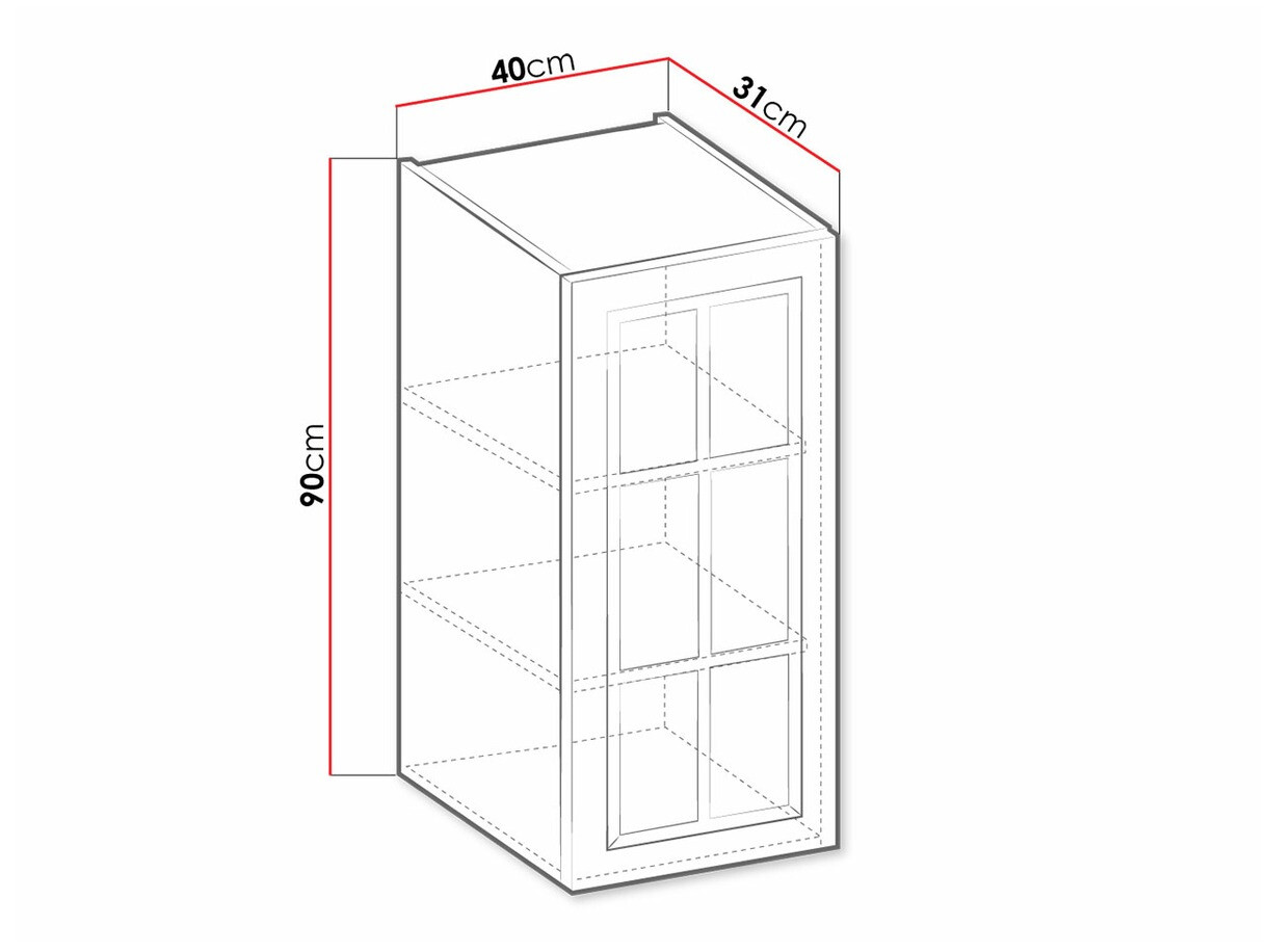Armario de pared modular Retro White 129