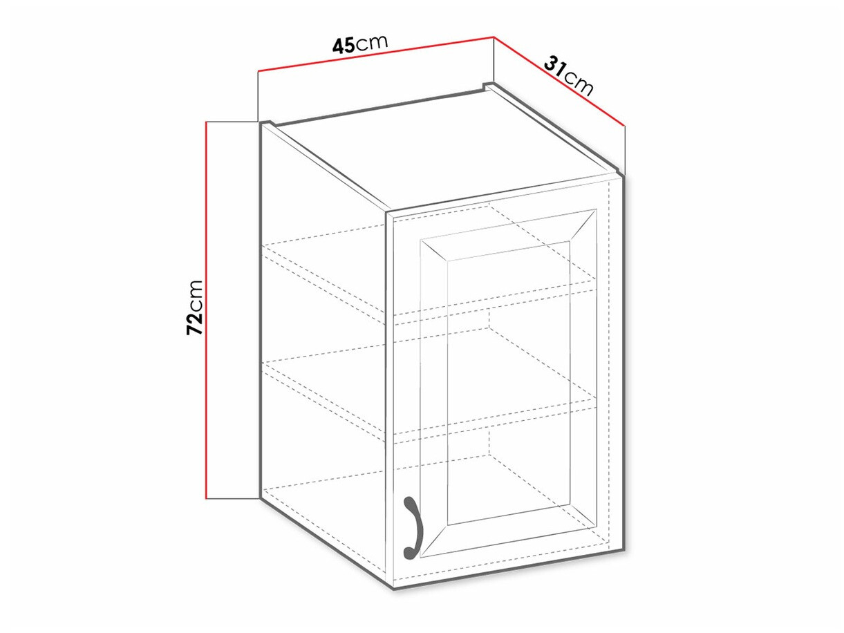 Armario de pared modular Retro White 130