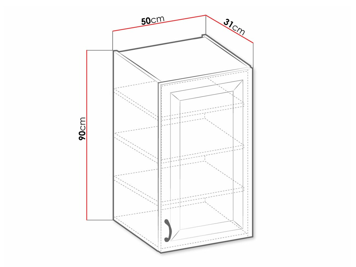 Armario de pared modular Retro White 133