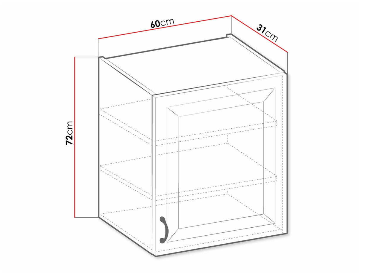 Armario de pared modular Retro White 135