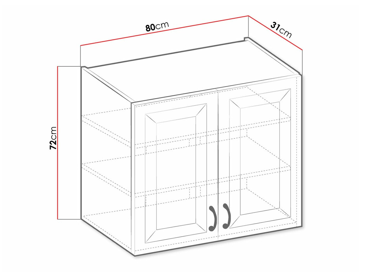 Armario de pared modular Retro White 139