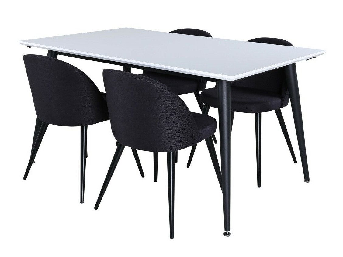 Conjunto de mesas y sillas para comedor Dallas 2731 (Negro)