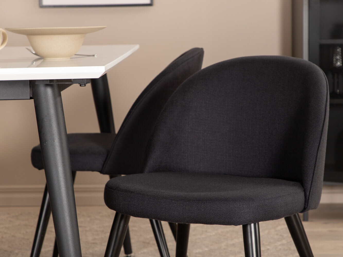 Conjunto de mesas y sillas para comedor Dallas 2731 (Negro)
