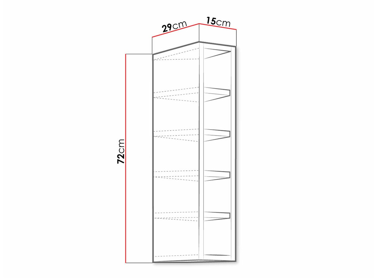 Estantería de pared Retro Grey 141