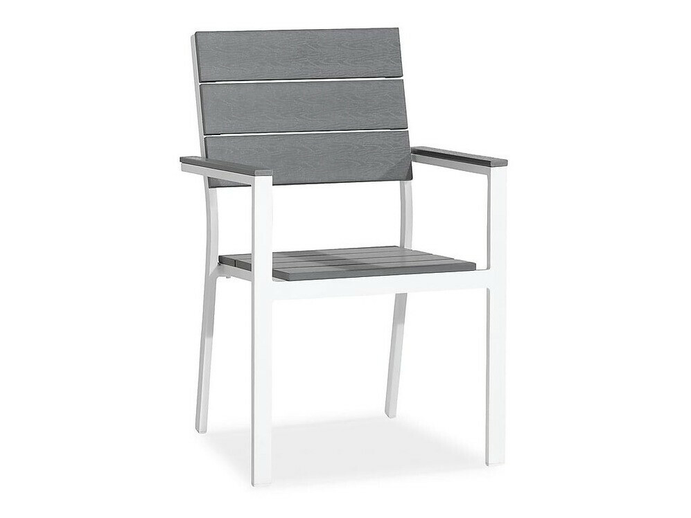 Silla para exterior Comfort Garden 1639 (Gris + Blanco)