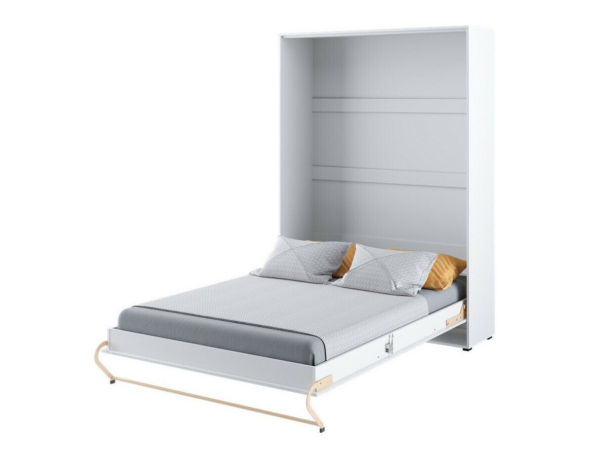Cama plegable Concept Pro Lenart Levfere 108 (Blanco + Blanco brillante)