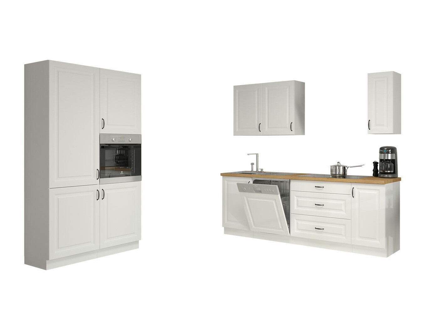 Conjunto de cocina modular Retro White 149