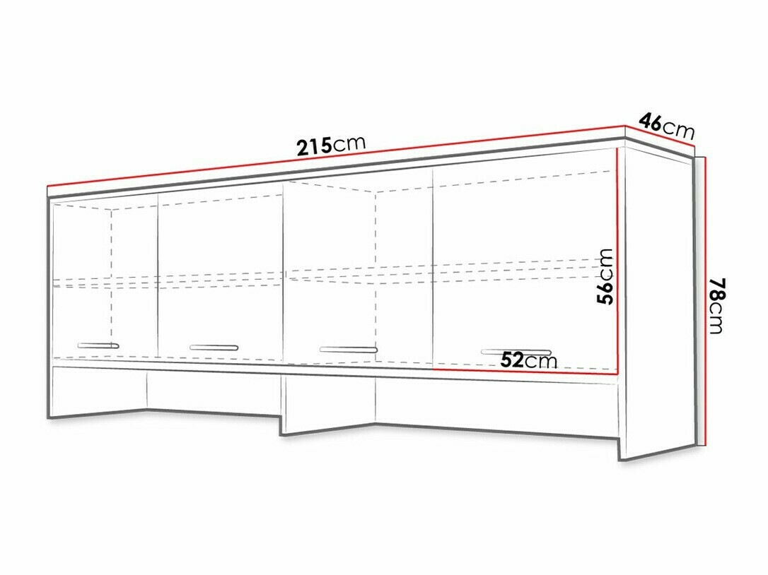 Aparador Concept Pro Lenart Levfere 113 (Blanco)