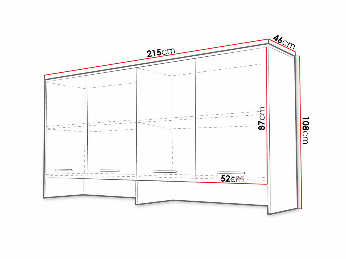 Aparador Concept Pro Lenart Levfere 114 (Gris)