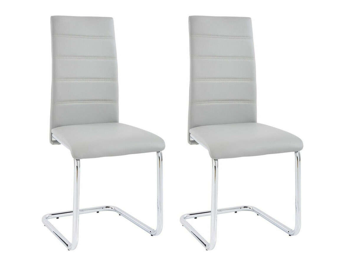 Conjunto de mesas y sillas para comedor Denton 1130 (Blanco + Gris)