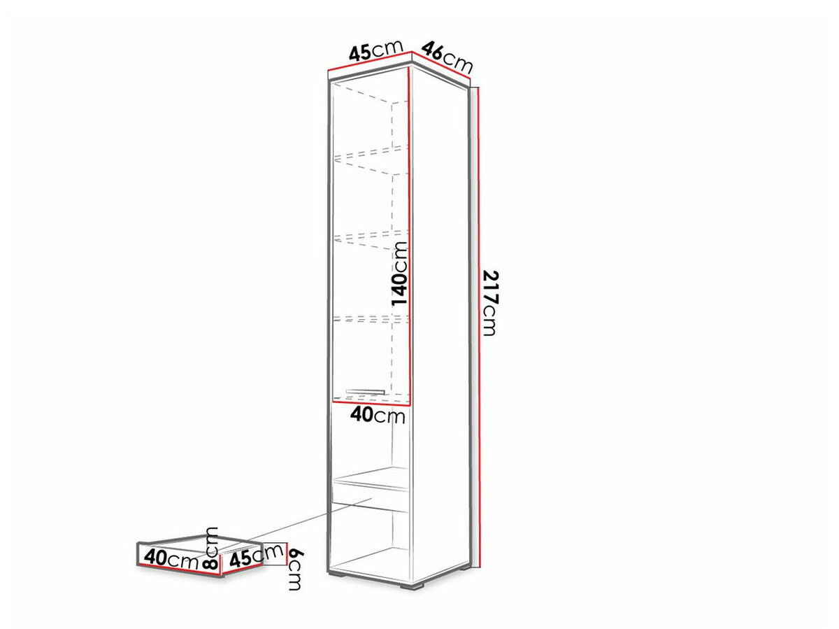 Estantería Concept Pro Lenart Levfere 110 (Blanco)