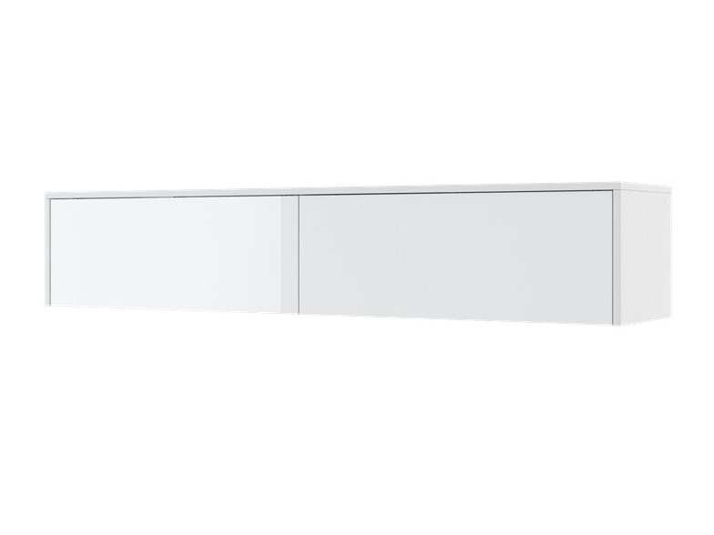 Armario de pared Concept Pro Lenart (Blanco brillante + Blanco)