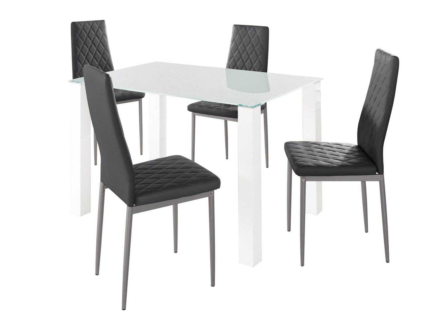 Conjunto de mesas y sillas para comedor Denton 1136 (Negro)
