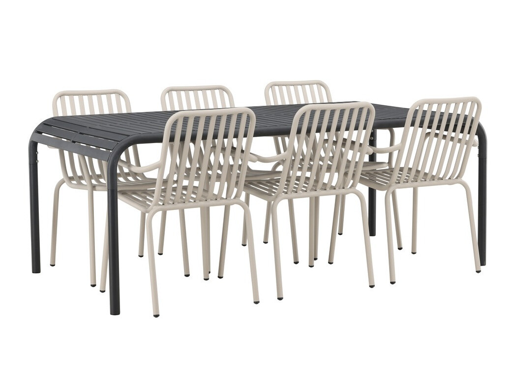 Conjunto de mesa y sillas Dallas 3541 (Crema)