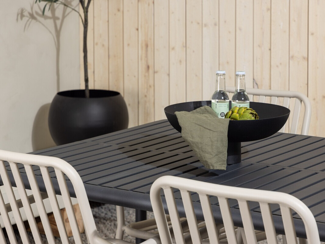 Conjunto de mesa y sillas Dallas 3541 (Crema)