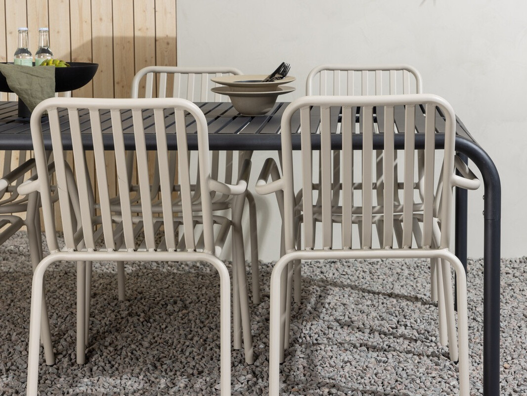 Conjunto de mesa y sillas Dallas 3541 (Crema)