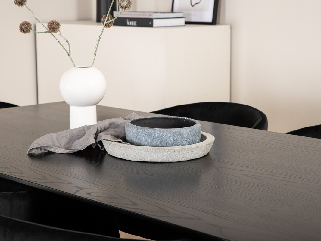 Conjunto de mesas y sillas para comedor Dallas 2691 (Negro)