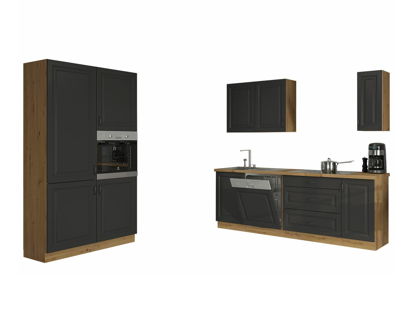 Conjunto de cocina modular Retro Grey 149