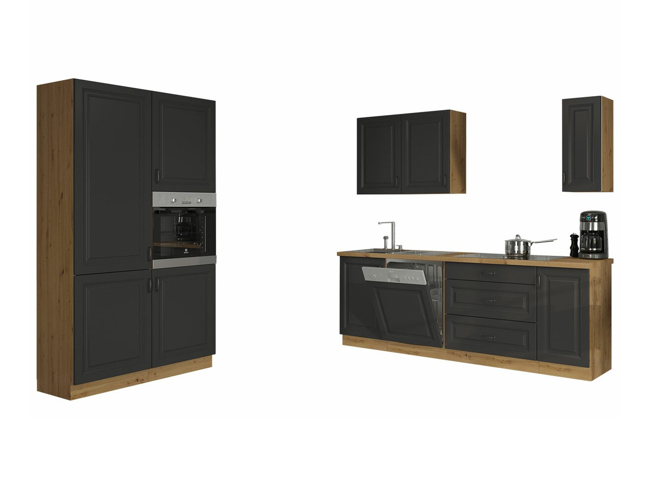 Conjunto de cocina modular Retro Grey 149