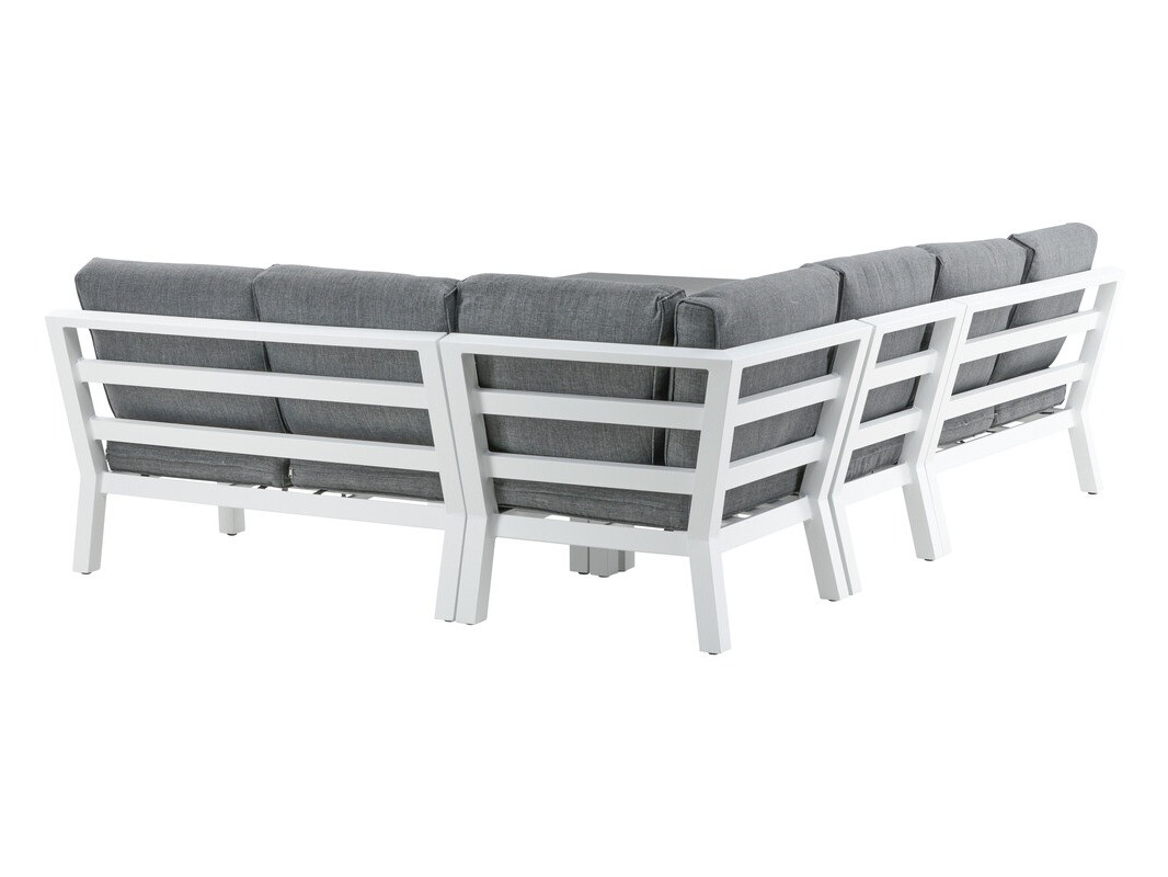 Conjunto de muebles de exterior Dallas 2968 (Blanco + Gris)