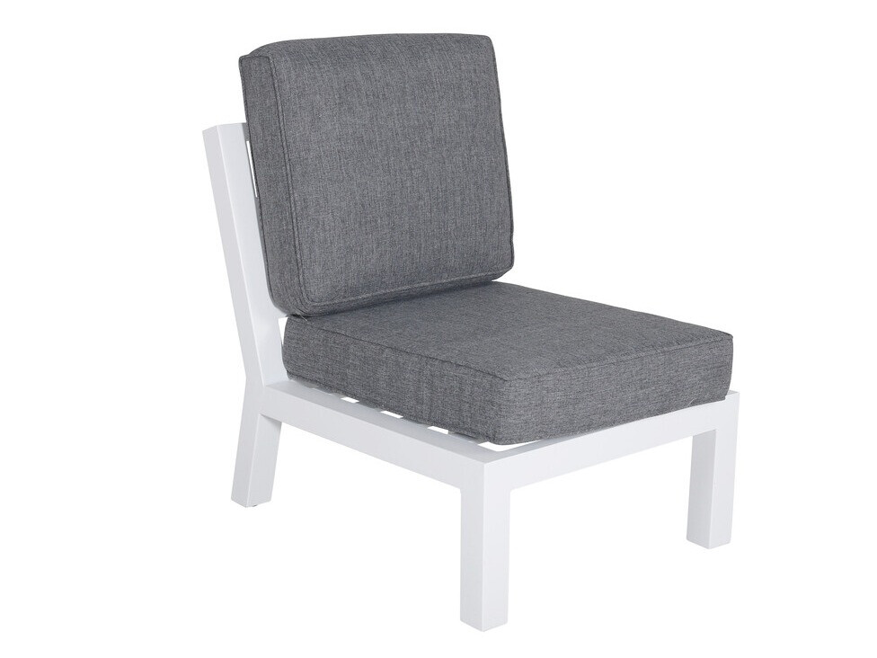 Conjunto de muebles de exterior Dallas 2968 (Blanco + Gris)