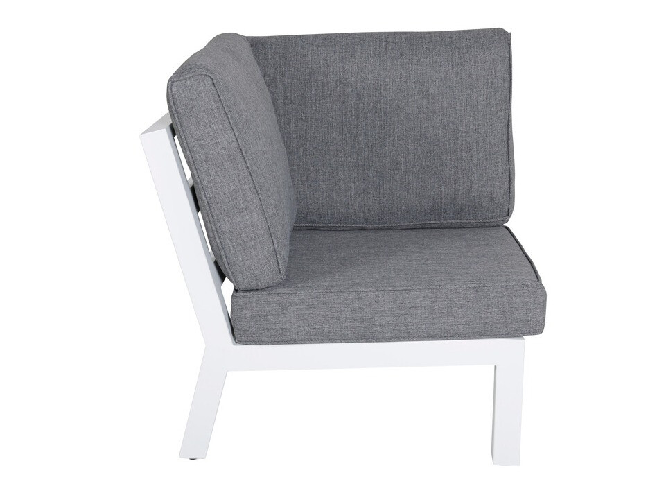 Conjunto de muebles de exterior Dallas 2968 (Blanco + Gris)