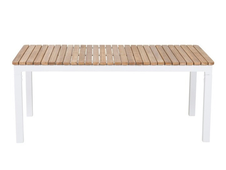 Mesa de exterior Dallas 775 (Blanco + Teca)