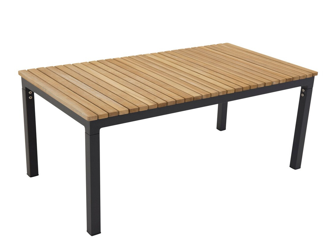 Mesa para exterior Dallas 775 (Negro + Teca)