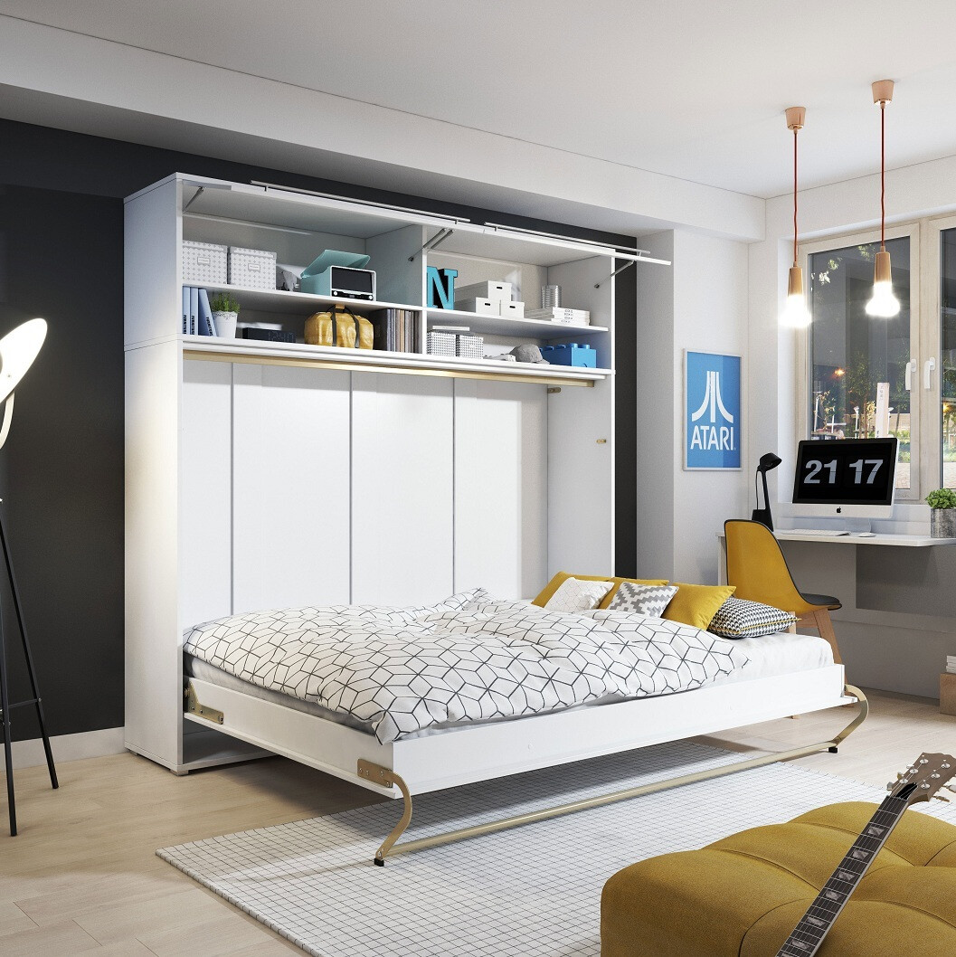 Cama plegable Concept Pro Lenart Levfere 109 (Blanco)