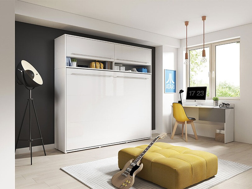 Cama plegable Concept Pro Lenart Levfere 109 (Blanco)