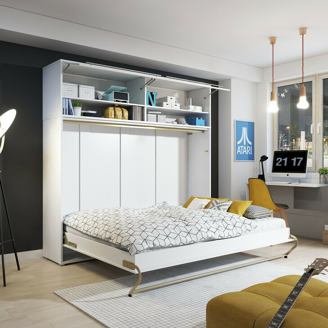 Cama plegable Concept Pro Lenart Levfere 109 (Blanco)