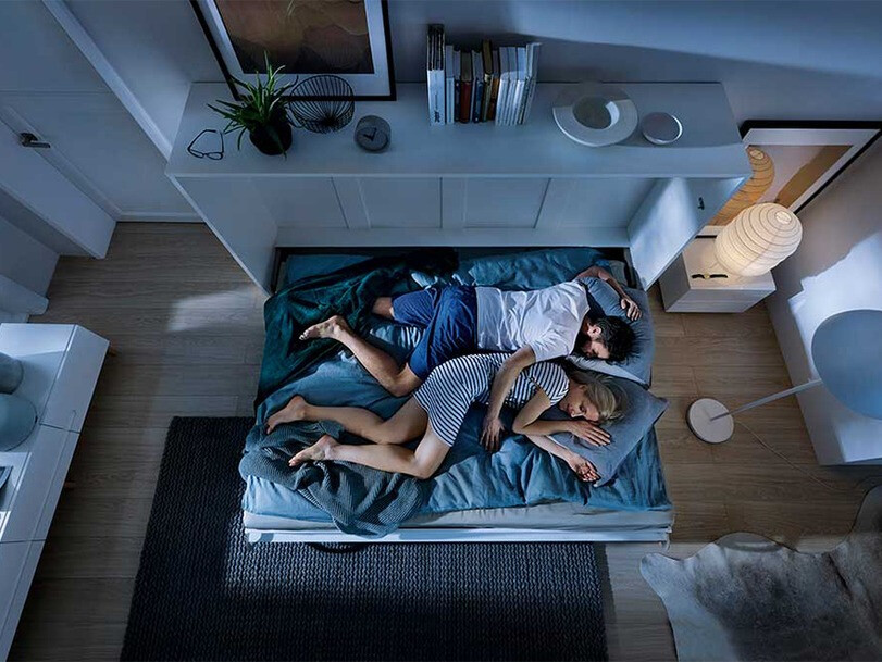 Cama plegable Concept Pro Lenart Levfere 109 (Blanco)