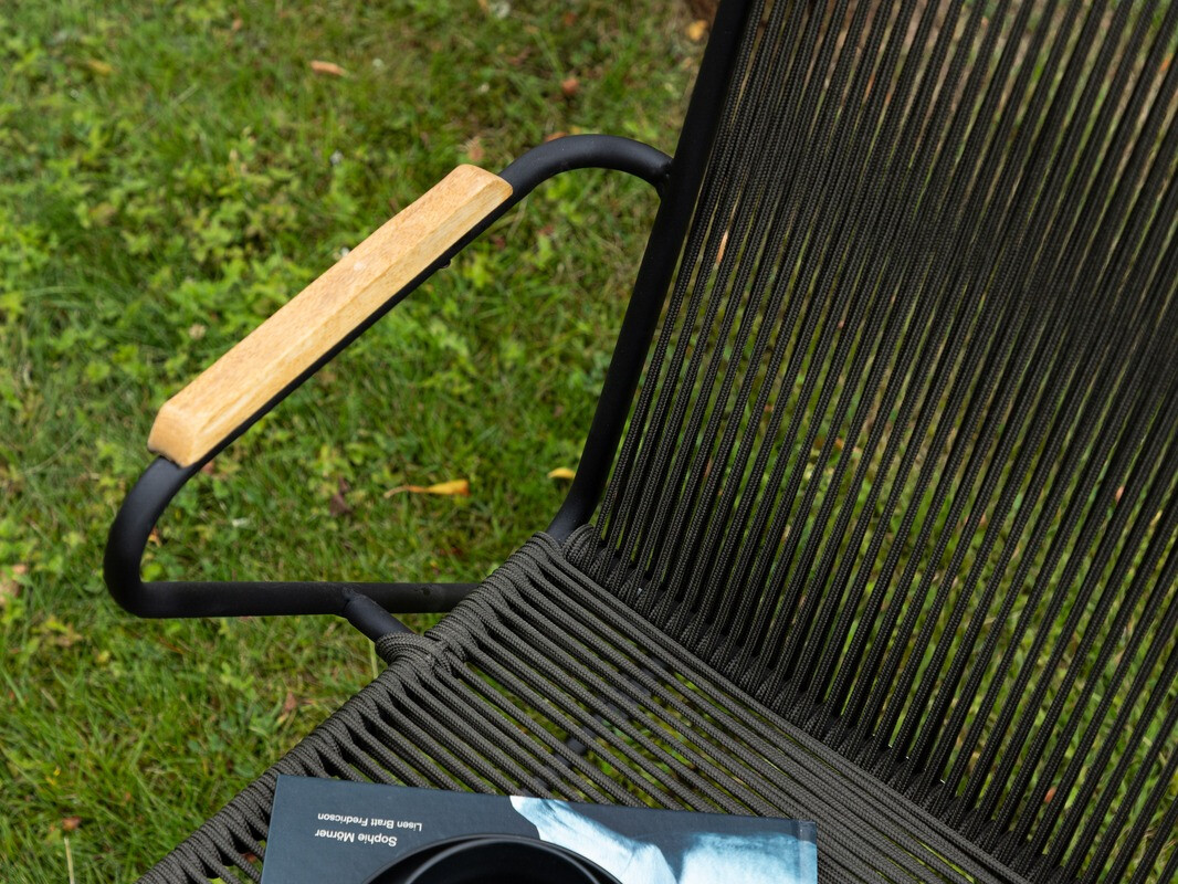 Conjunto de mesa y sillas Dallas 3614 (Gris oscuro + Negro)