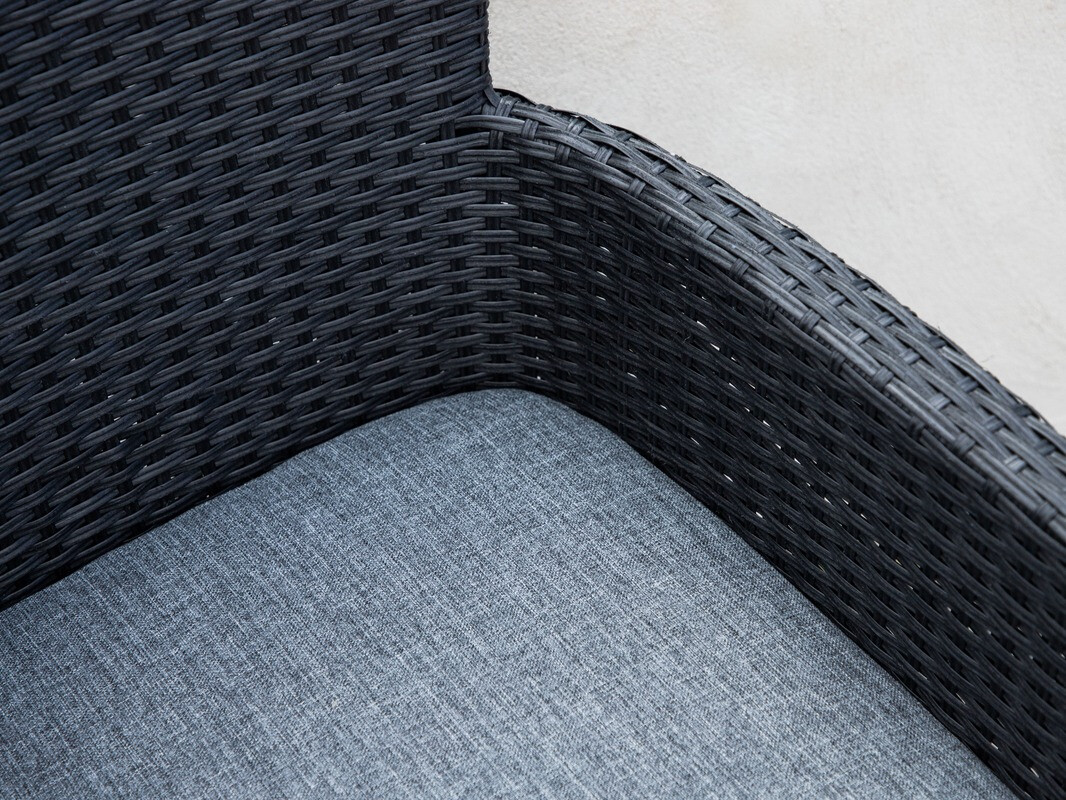 Conjunto de mesa y sillas Dallas 3626 (Negro)