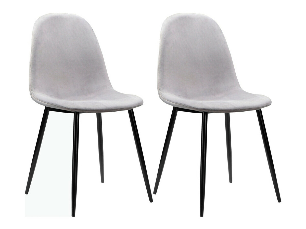 Conjunto de mesas y sillas para comedor Denton 817 (Negro + Gris)