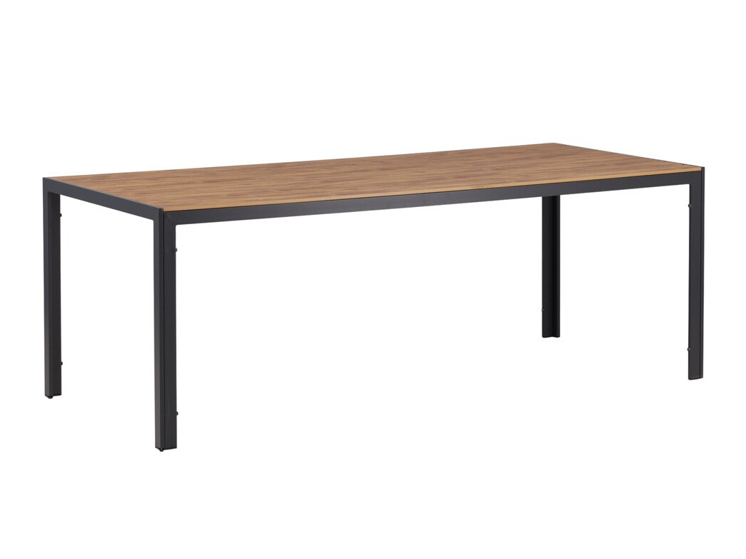 Mesa para exterior Dallas 3890 (Negro + Marrón)