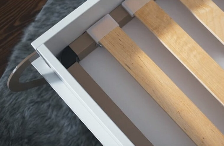 Cama plegable Concept Pro Lenart Levfere 109 (Blanco)