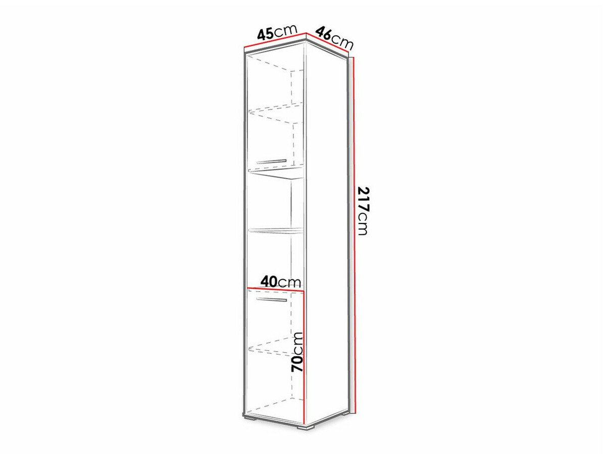 Estantería Concept Pro Lenart I (Blanco)