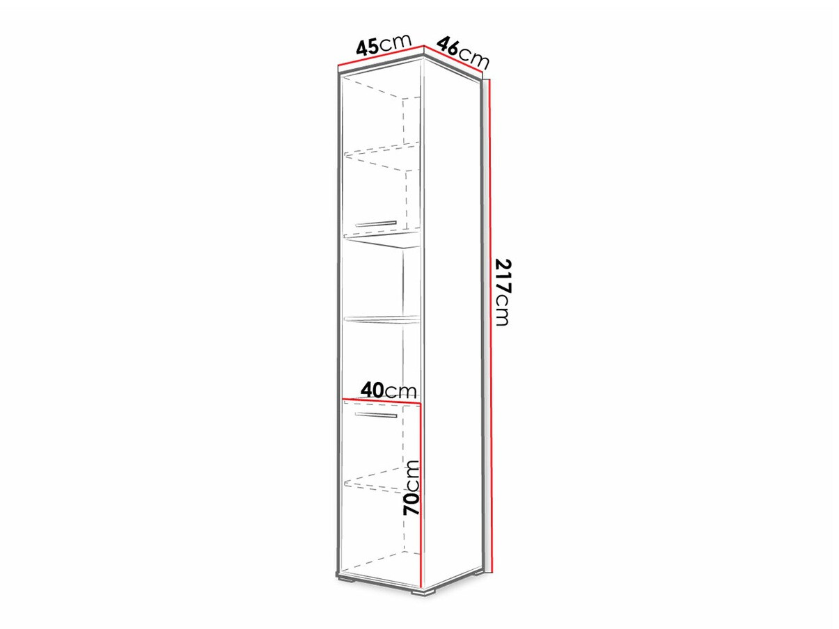 Estantería Concept Pro Lenart Levfere 111 (Gris)