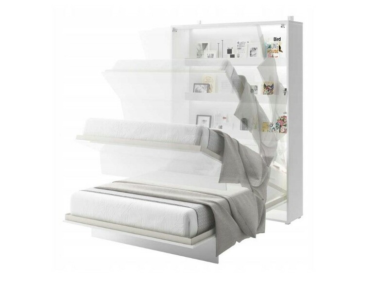Cama plegable Concept Pro Lenart Levfere 138 (Blanco + Gris)