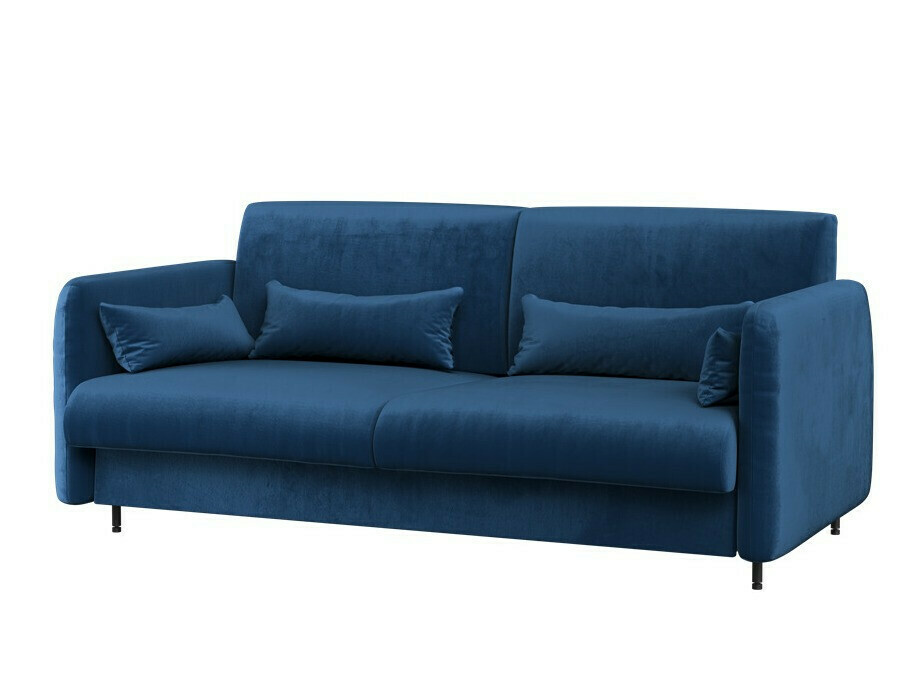 Conjuntos de muebles Concept Pro Lenart Levfere 139 (Blanco brillante + Blanco + Azul)